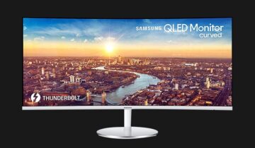 Samsung 34CJ791 34 Inch WQHD 100Hz UltraWide Curved QLED Monitor