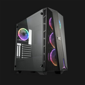 Xigmatek Cyclops Black Tempered Glass ARGB Mid Tower Chassis