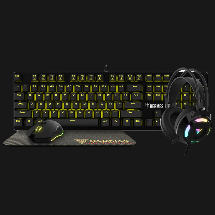 Gamdias Hermes E1B RGB 4-In-1 Gaming Combo - Image 2