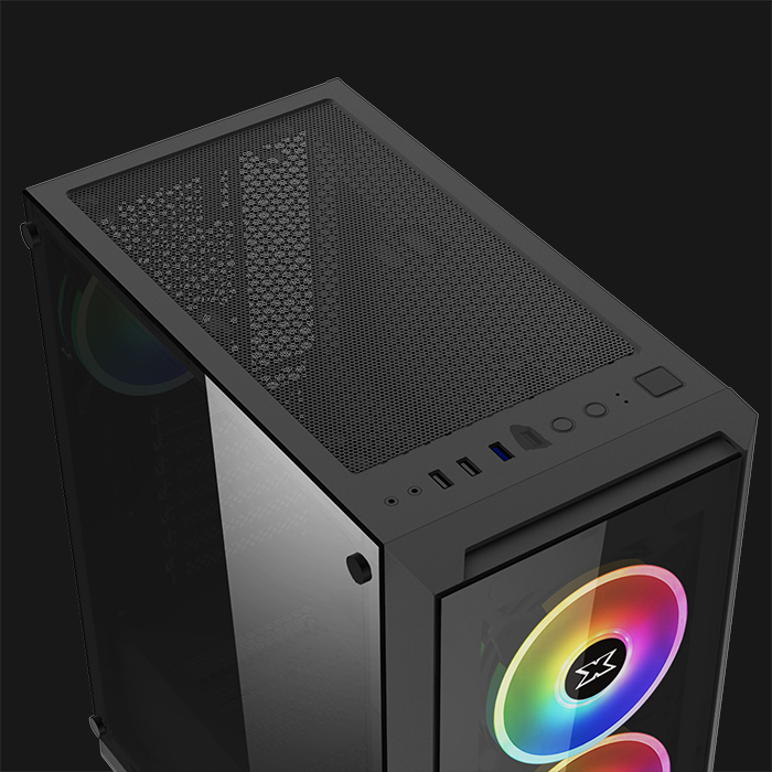 Xigmatek Sirocon III Tempered Glass ARGB Mid Tower Chassis - Image 16