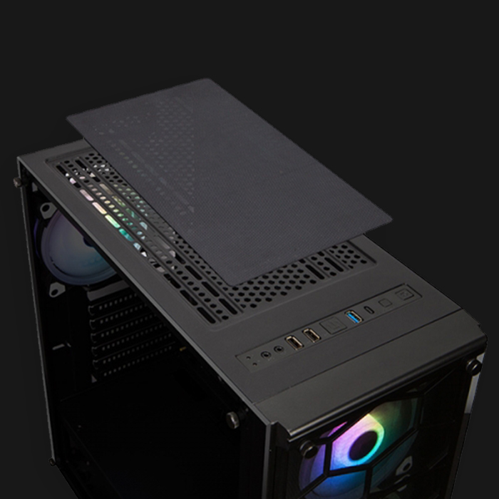 Xigmatek Venom X Tempered Glass ARGB Mid Tower Chassis - Image 3