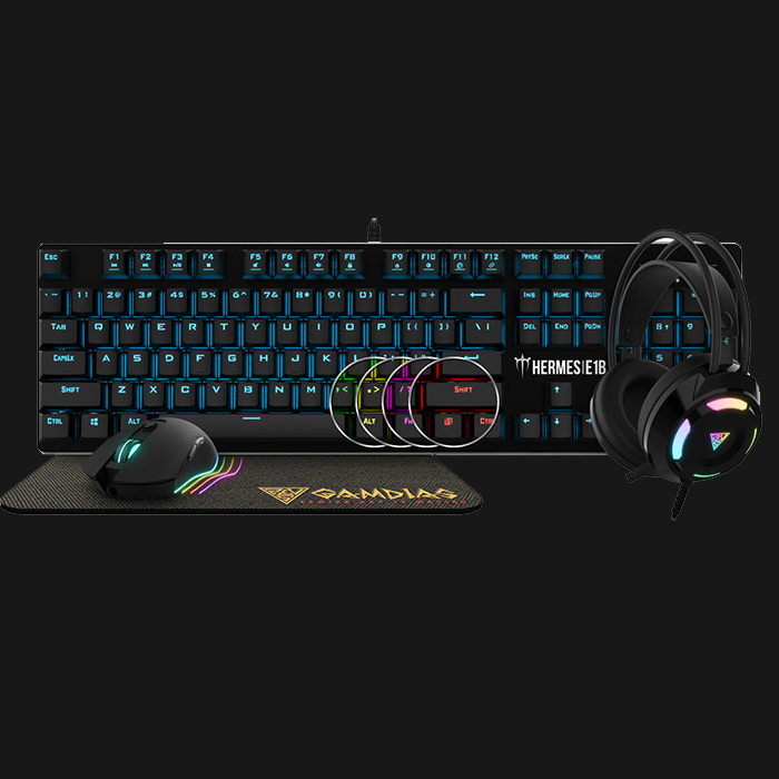 Gamdias Hermes E1B RGB 4-In-1 Gaming Combo - Image 3