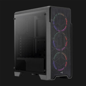 Aerocool Ore Saturn Tempered Glass Edition FRGB Mid Tower Chassis