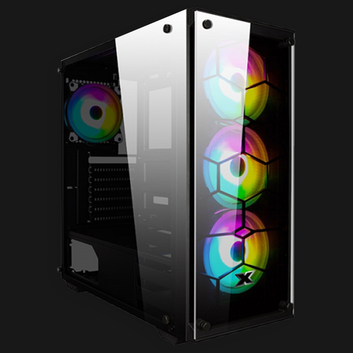 Xigmatek Venom X Tempered Glass ARGB Mid Tower Chassis - Image 4