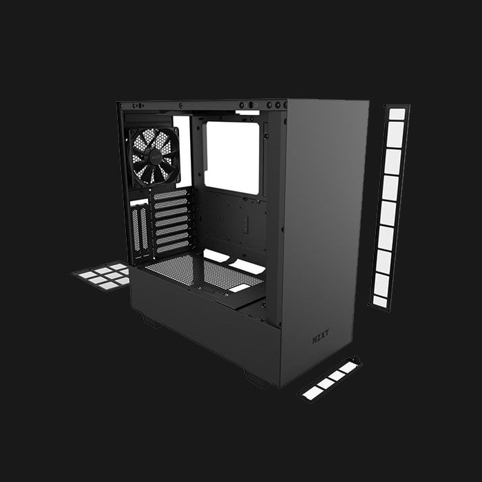 NZXT H510i Black Steel Tempered Glass ATX Mid-Tower Computer Case - Image 6