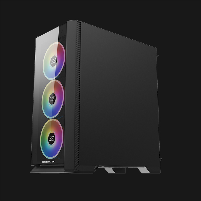 Xigmatek Sirocon III Tempered Glass ARGB Mid Tower Chassis - Image 6