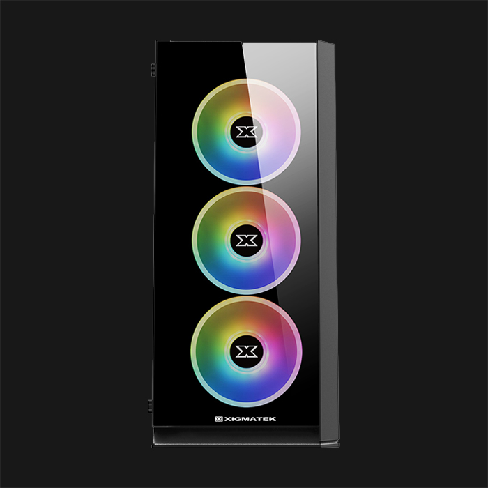 Xigmatek Sirocon III Tempered Glass ARGB Mid Tower Chassis - Image 7