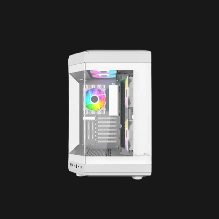 Thunder Carbon TGC-639B ATX Gaming Case - White - Image 2
