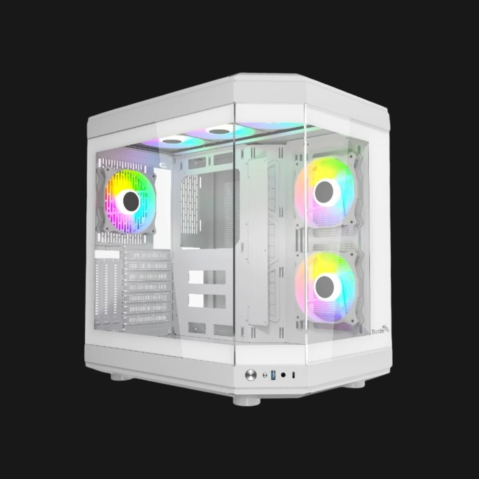 Thunder Carbon TGC-639B ATX Gaming Case - White