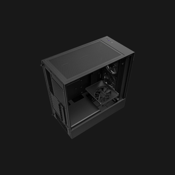 NZXT H5 Elite Compact ATX Mid-Tower PC Gaming Case Black - Image 4