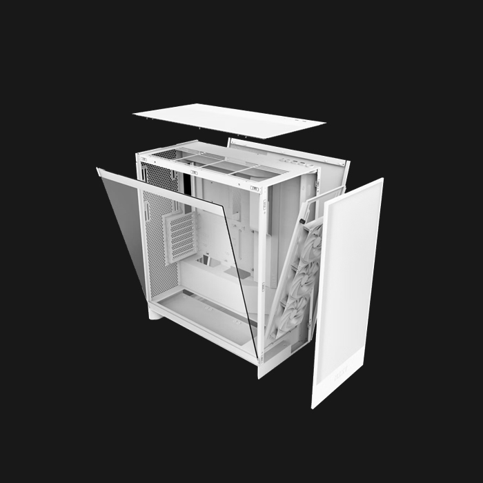 NZXT H7 Flow Mid-Tower ATX Airflow Case - White - Image 5