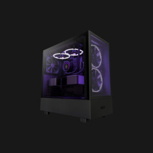 NZXT H5 Flow High Airflow Gaming PC Case - Black