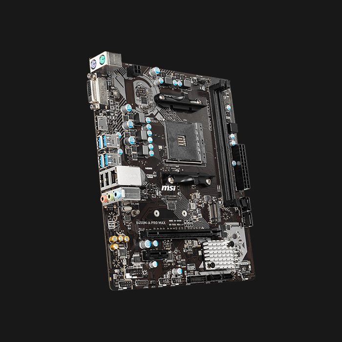 MSI B450M-A Pro Max AMD AM4 microATX Motherboard - Image 3
