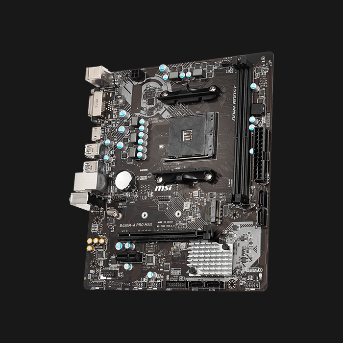 MSI B450M-A Pro Max AMD AM4 microATX Motherboard - Image 4