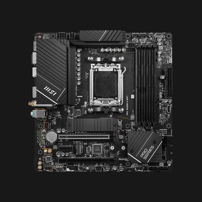 MSI PRO B650M-A Wifi DDR5 AM5 Micro-ATX Motherboard - Image 2