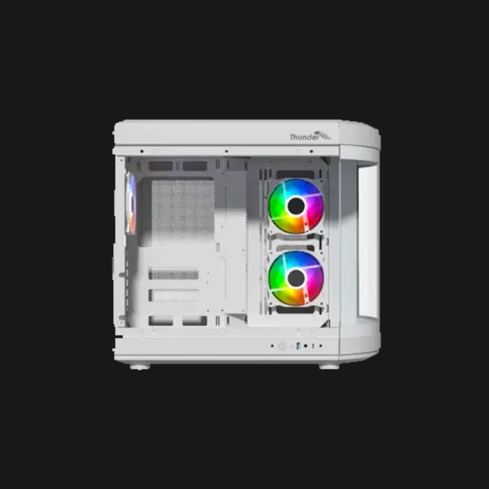 Thunder Rogue TGC-657B Mid-Tower ATX Gaming Case - White - Image 2