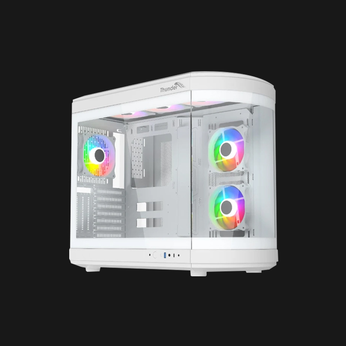 Thunder Rogue TGC-657B Mid-Tower ATX Gaming Case - White