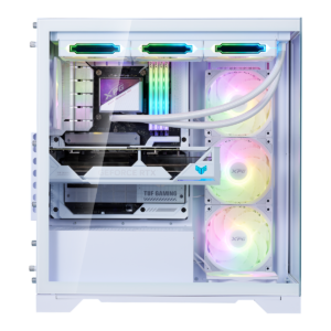 XPG Invader X BTF Mid-Tower ATX Gaming Chassis Case - White