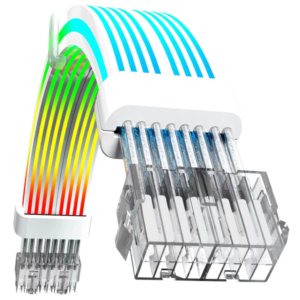 GameMax VGA/CPU 2x8PIN ARGB PSU Extension Cable - White