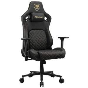 Cougar Defensor Ergonomic Office/Gaming Chair, Adjustable Height and Tilt, 155º Recline, 4D Folding Armrests