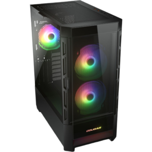Cougar Duoface RGB Mid Tower 2 type front panels – Black