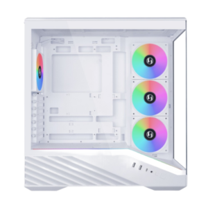 Lian Li Vector V100 ATX Mid-Tower PC Case, 4 x 120mm ARGB PWM Fans Pre-Installed, LED RGB Strip, Display Platform with Tempered Glass