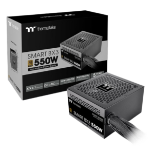 Thermaltake Smart BX3 Bronze 550W – 80 Plus Bronze ATX 3.1 Standard Power Supply Non-Modular
