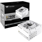 Thermaltake ToughPower GT Snow 750W ATX 3.1 Standard Power Supply - 80 Plus Gold Efficiency,