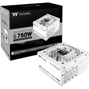 Thermaltake ToughPower GT Snow 750W ATX 3.1 Standard Power Supply - 80 Plus Gold Efficiency,