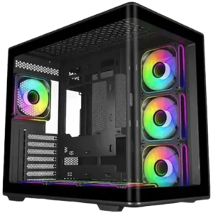 Cooler Master Elite 600 Mid-Tower Computer Case - 4x Pre-Installed Reverse ARGB Fans