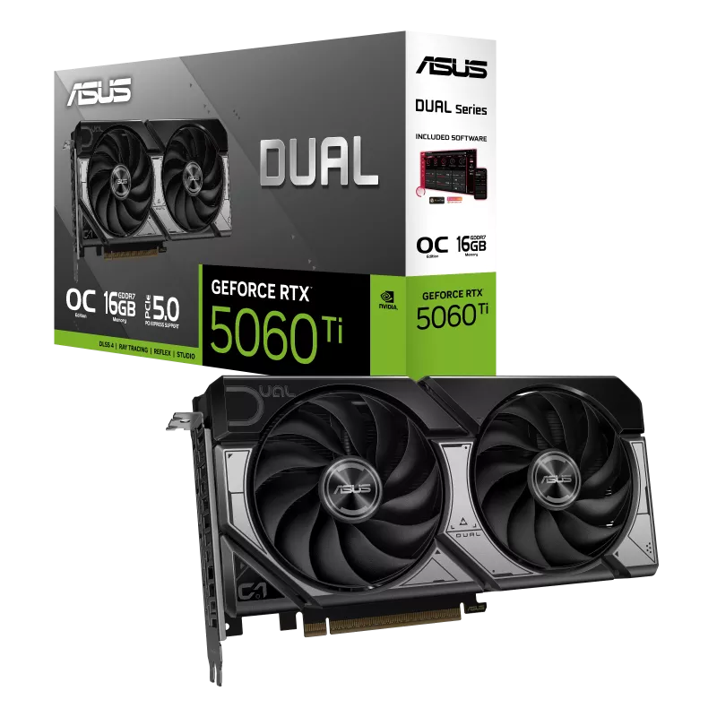 Asus Dual GeForce RTX 5060 Ti 16GB GDDR7 OC Edition