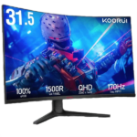 Koorui 32E6QC Gaming Curved Monitor, 32" VA Display, QHD Resolution