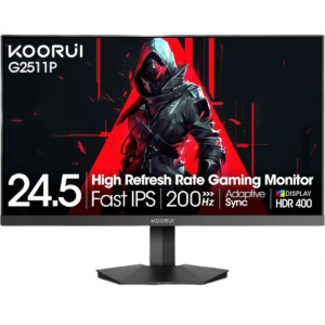 Koorui G2511P 24.5 Inch Gaming Monitor 200Hz, 1ms, FHD (1920x1080) IPS Display, HDR400