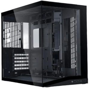 Lian Li O11D Mini V2 Compact ATX Mid-Tower Airflow Computer Case - Panoramic View, Fully Ventilated Airflow, Adjustable I/O, Pillar-Less, Cable Management, Black