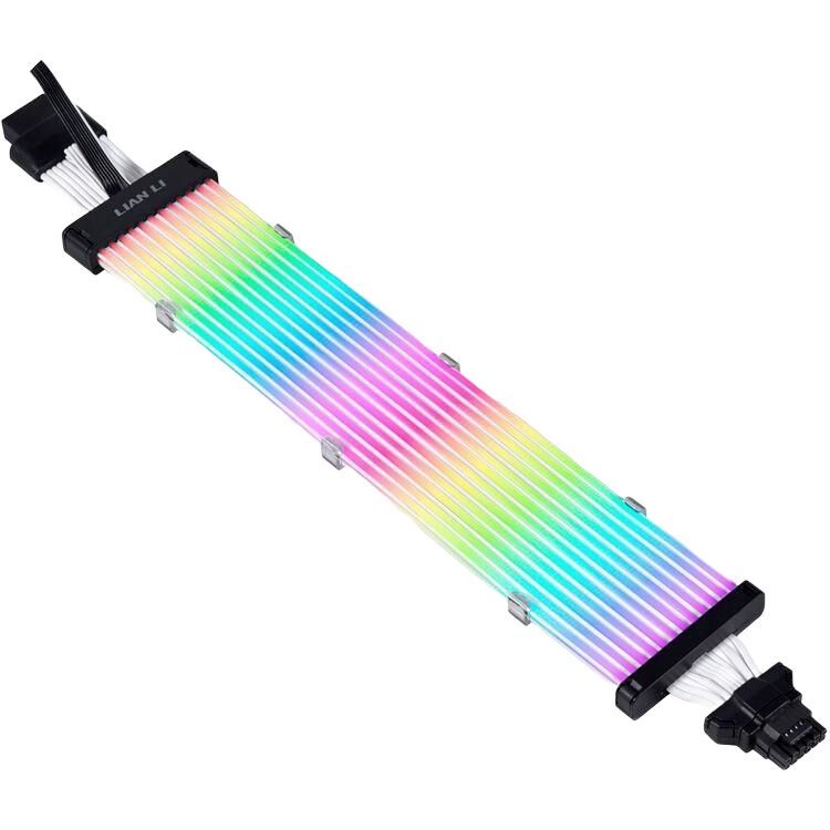 Lian Li Strimer Plus V2 12VHPWR to 12VHPWR 320mm Extension ARGB Cable, 12x Light Guide