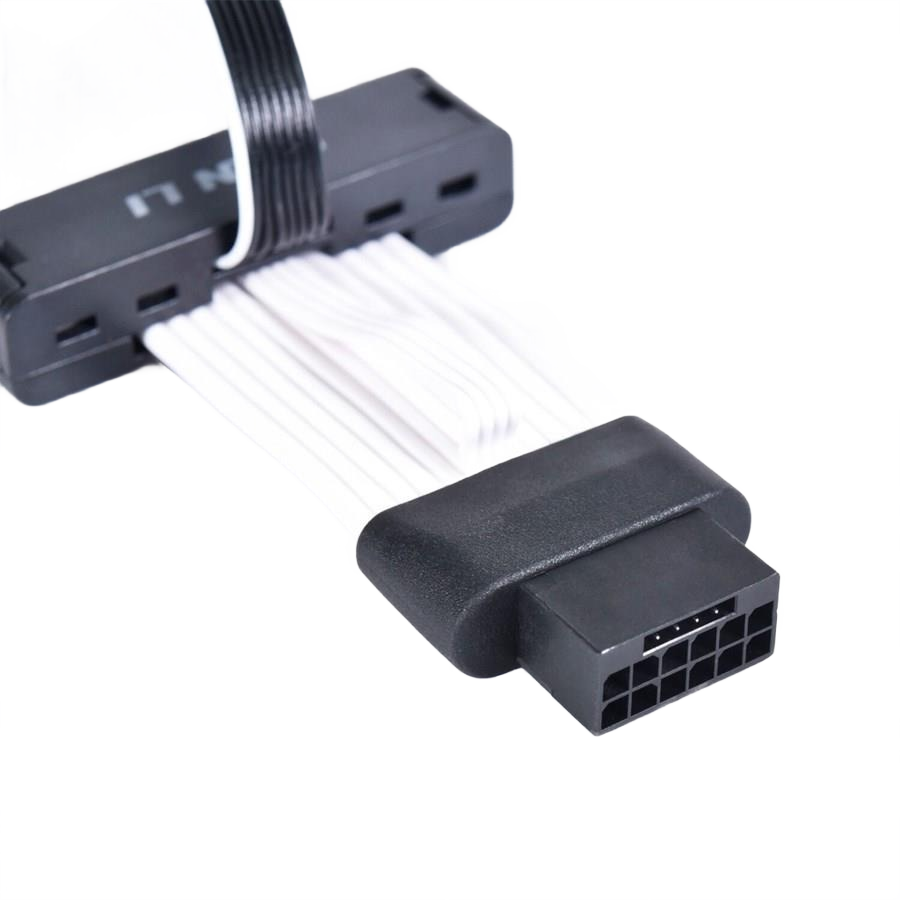 Lian Li Strimer Plus V2 12VHPWR to 12VHPWR 320mm Extension ARGB Cable, 12x Light Guide - Image 2