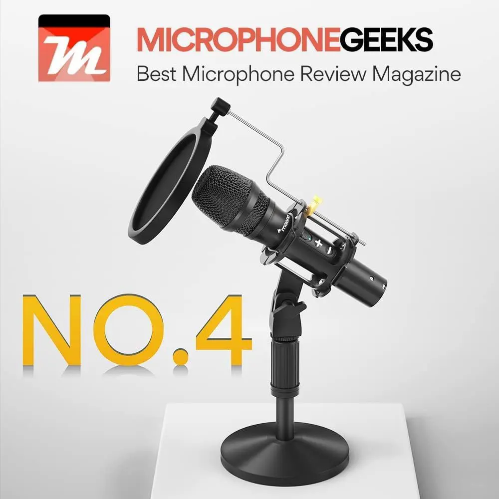 Maono HD300T USB/XLR Podcast Dynamic Microphone, Studio Mic Kit with Volume Control - Image 3