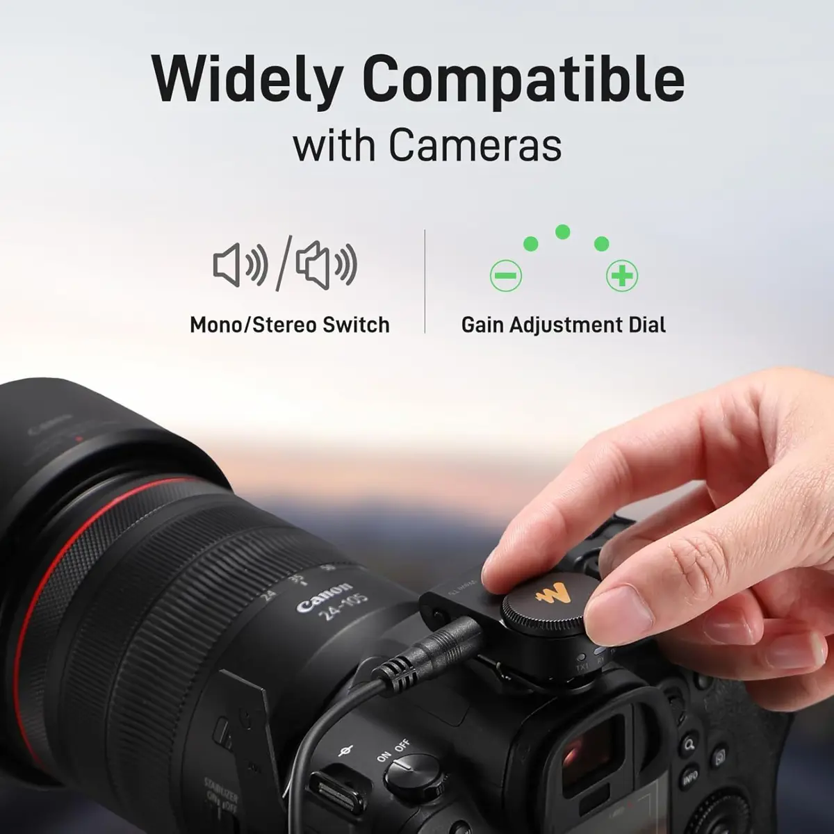 Maono Wave T5 Wireless Lavalier Microphone for iPhone/Android/Camera/PC - Image 4