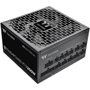 Thermaltake Toughpower PT 1200W 80 Plus Platinum Power Supply - ATX 3.1 600W 12V-2x6 Connector Included, Full Modular