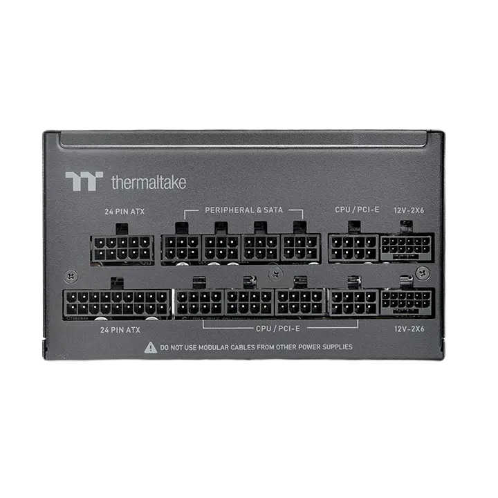 Thermaltake Toughpower PT 1200W 80 Plus Platinum Power Supply - ATX 3.1 600W 12V-2x6 Connector Included, Full Modular - Image 2