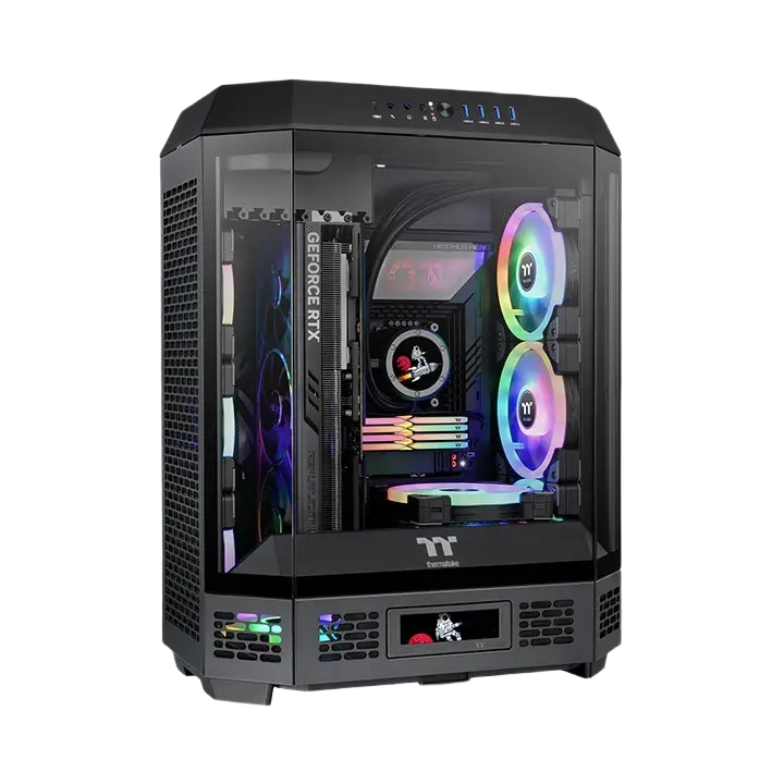 Thermaltake Tower 600 Black Mid-Tower ATX Case - 3 Tempered Glass Panels