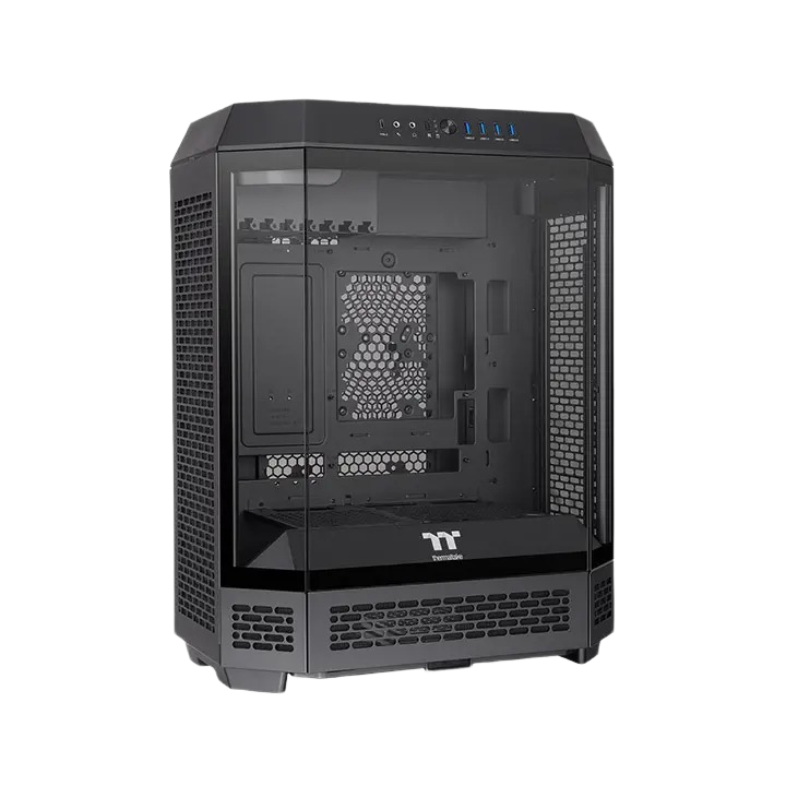 Thermaltake Tower 600 Black Mid-Tower ATX Case - 3 Tempered Glass Panels - Image 2