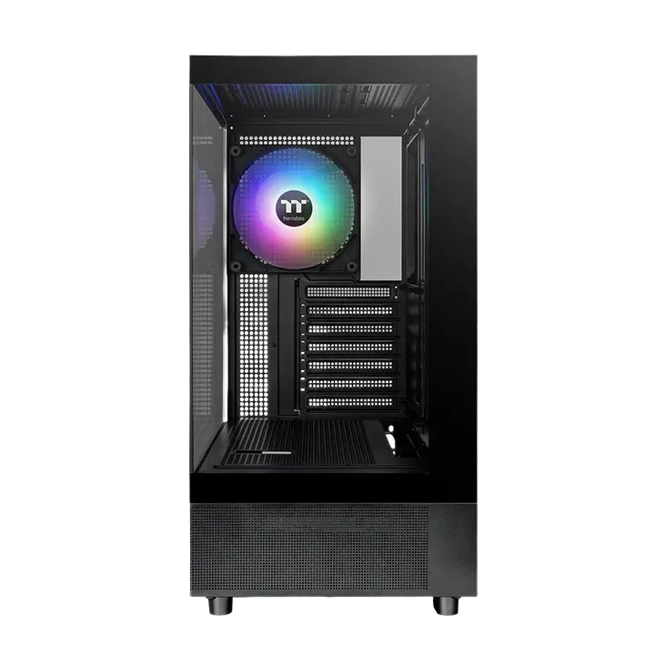 Thermaltake View 270 TG ARGB Black Mid Tower E-ATX PC Case - Preinstalled 1 x CT140 ARGB Fans - Image 4