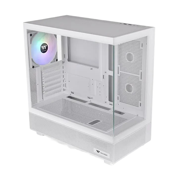 Thermaltake View 270 TG ARGB Snow Mid Tower E-ATX PC Case - Preinstalled 1 x CT140 ARGB Fans - Image 2