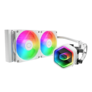 Cooler Master MasterLiquid 240 Core II White CPU Liquid Cooler, Dual Chamber Pump
