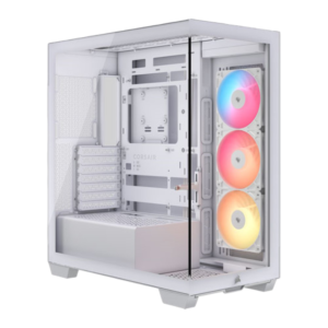 Corsair 3500X RS-R ARGB Tempered Glass Mid Tower PC Case – White