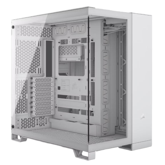 Corsair 6500X AIRFLOW Mid-Tower Dual Chamber PC Case – White