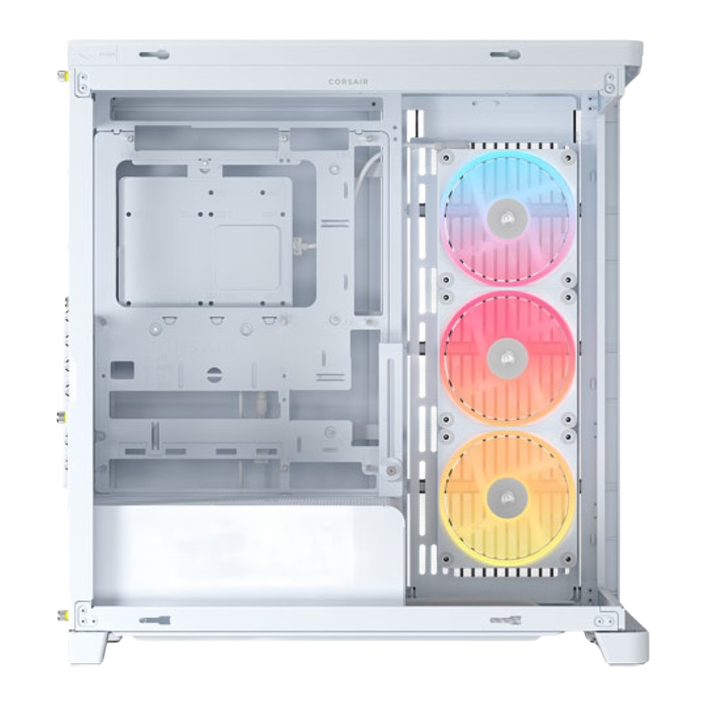 Corsair Frame 4500X LX-R RGB iCUE Link Panoramic Glass Mid-Tower PC Case – InfiniRail Mounting System White - Image 2
