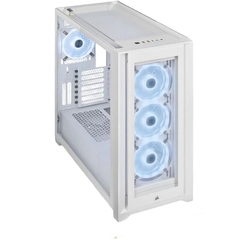 Corsair iCUE 5000X RGB QL Edition Mid-Tower Case - True White - Image 4