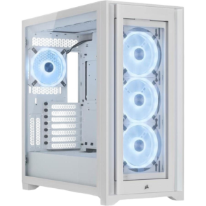 Corsair iCUE 5000X RGB QL Edition Mid-Tower Case - True White
